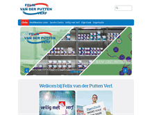 Tablet Screenshot of felixvanderputtenverf.nl
